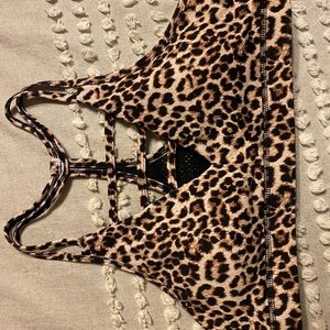 Zyia leopard grid bra